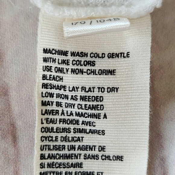 Free People "Devin Top" Henley Balloon Sleeve Shirt White | Women's Size L - Picture 10 of 12